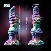 10.3in Monster Knot Thrusting Vibrating Fantasy Odd Stretching Dildo