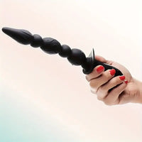10.3in Rechargeable Vibrating Anal Plug Dildo Flexible Bullet Vibrator