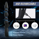 10.3in Rechargeable Vibrating Anal Plug Dildo Flexible Bullet Vibrator