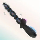 10.3in Rechargeable Vibrating Anal Plug Dildo Flexible Bullet Vibrator