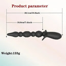 10.3in Rechargeable Vibrating Anal Plug Dildo Flexible Bullet Vibrator