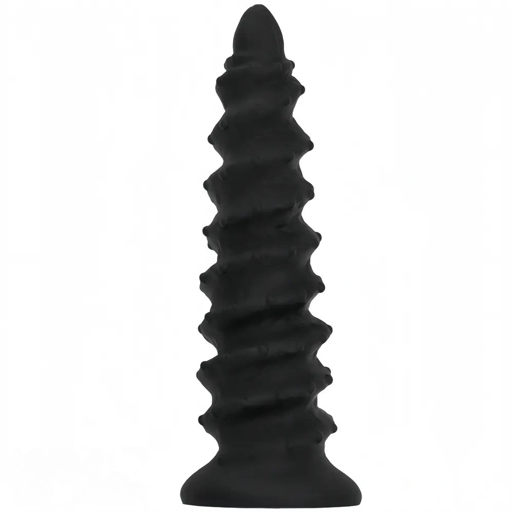 10.43in 12in 14.17in Extra-Large Long Threaded Silicone Sharp Head Dildo