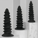 10.43in 12in 14.17in Extra-Large Long Threaded Silicone Sharp Head Dildo