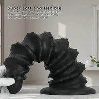 10.43in 12in 14.17in Extra-Large Long Threaded Silicone Sharp Head Dildo