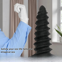 10.43in 12in 14.17in Extra-Large Long Threaded Silicone Sharp Head Dildo