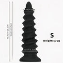 10.43in 12in 14.17in Extra-Large Long Threaded Silicone Sharp Head Dildo