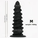 10.43in 12in 14.17in Extra-Large Long Threaded Silicone Sharp Head Dildo