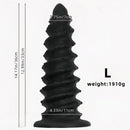 10.43in 12in 14.17in Extra-Large Long Threaded Silicone Sharp Head Dildo