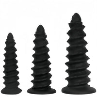 10.43in 12in 14.17in Extra-Large Long Threaded Silicone Sharp Head Dildo