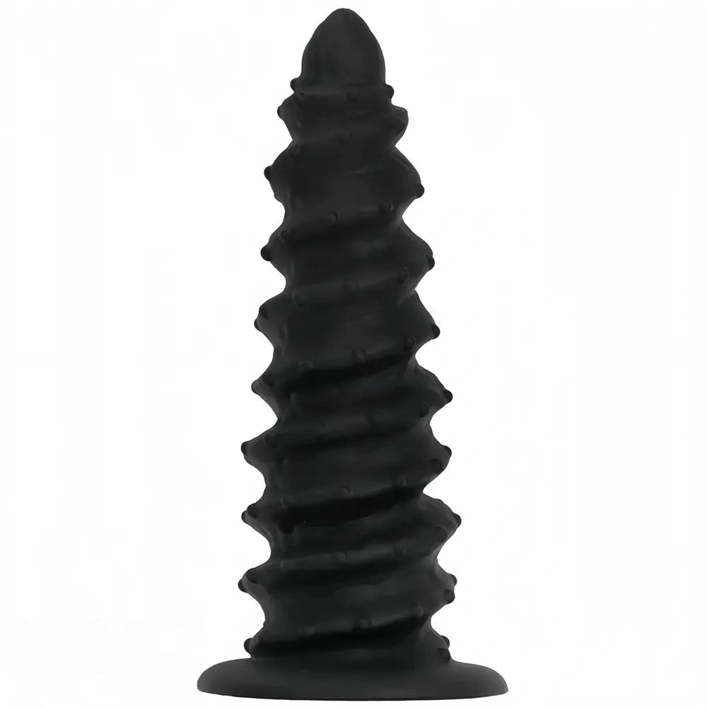 10.43in 12in 14.17in Extra-Large Long Threaded Silicone Sharp Head Dildo