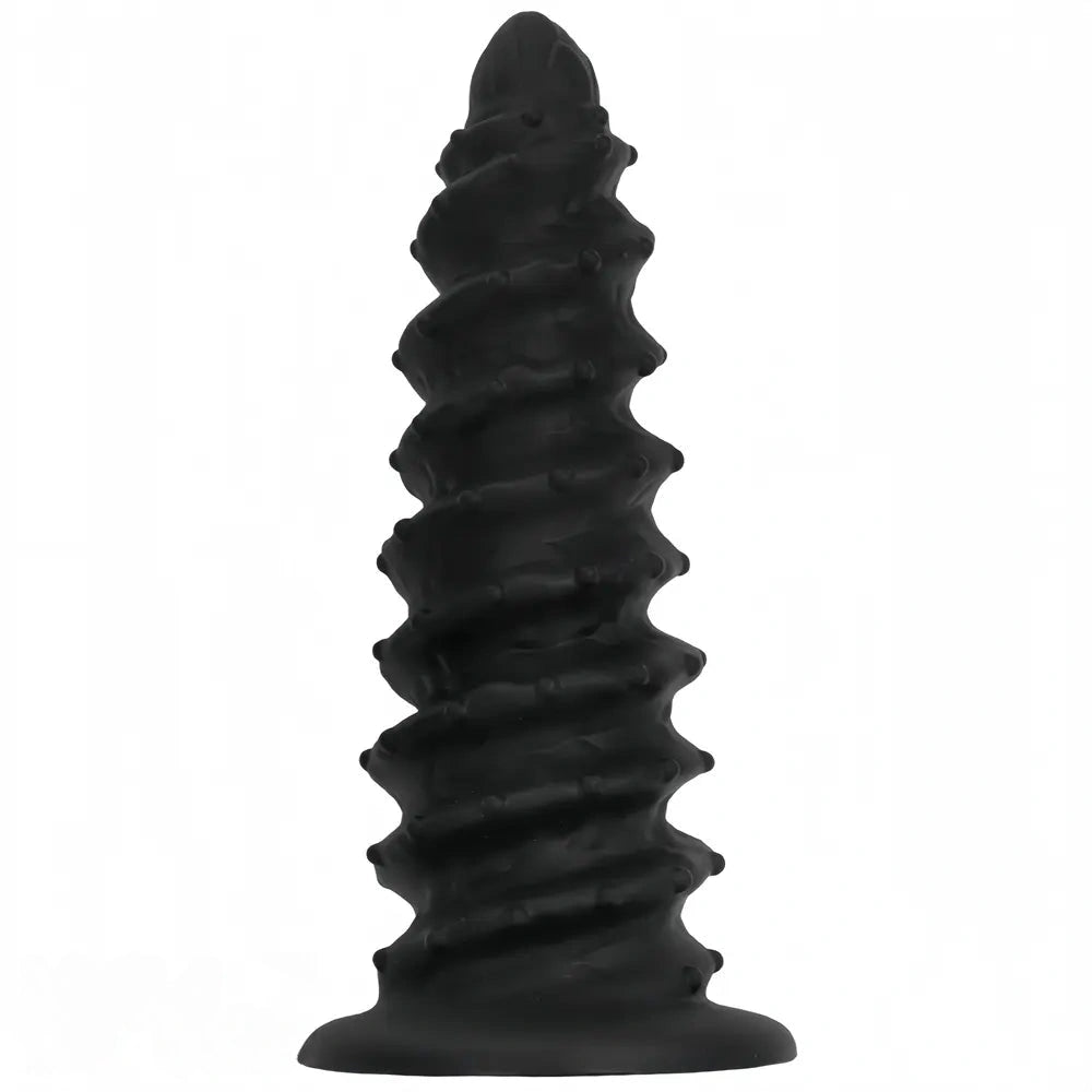 10.43in 12in 14.17in Extra-Large Long Threaded Silicone Sharp Head Dildo