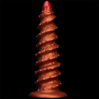10.43in 12in 14.17in Extra-Large Long Threaded Silicone Sharp Head Dildo