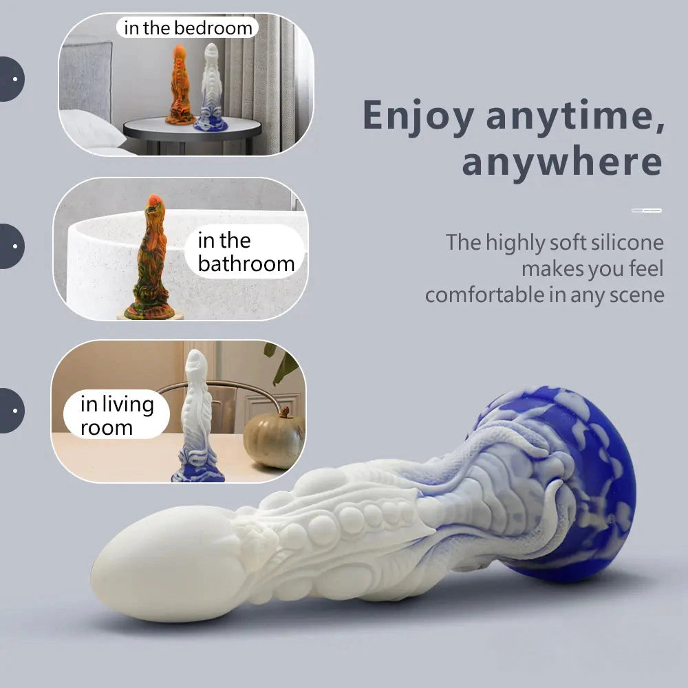 10.43in Big Dragon Monster Silicone Dildo For Anal Vaginal Sex