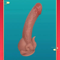 10.43in Egg Hugging Silicone Soft Dildo Big Fantasy Odd Adult Sex Toy
