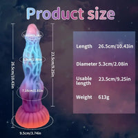 10.43in Luminous Fantasy Monster Silicone Soft Big Dildo Love Toy