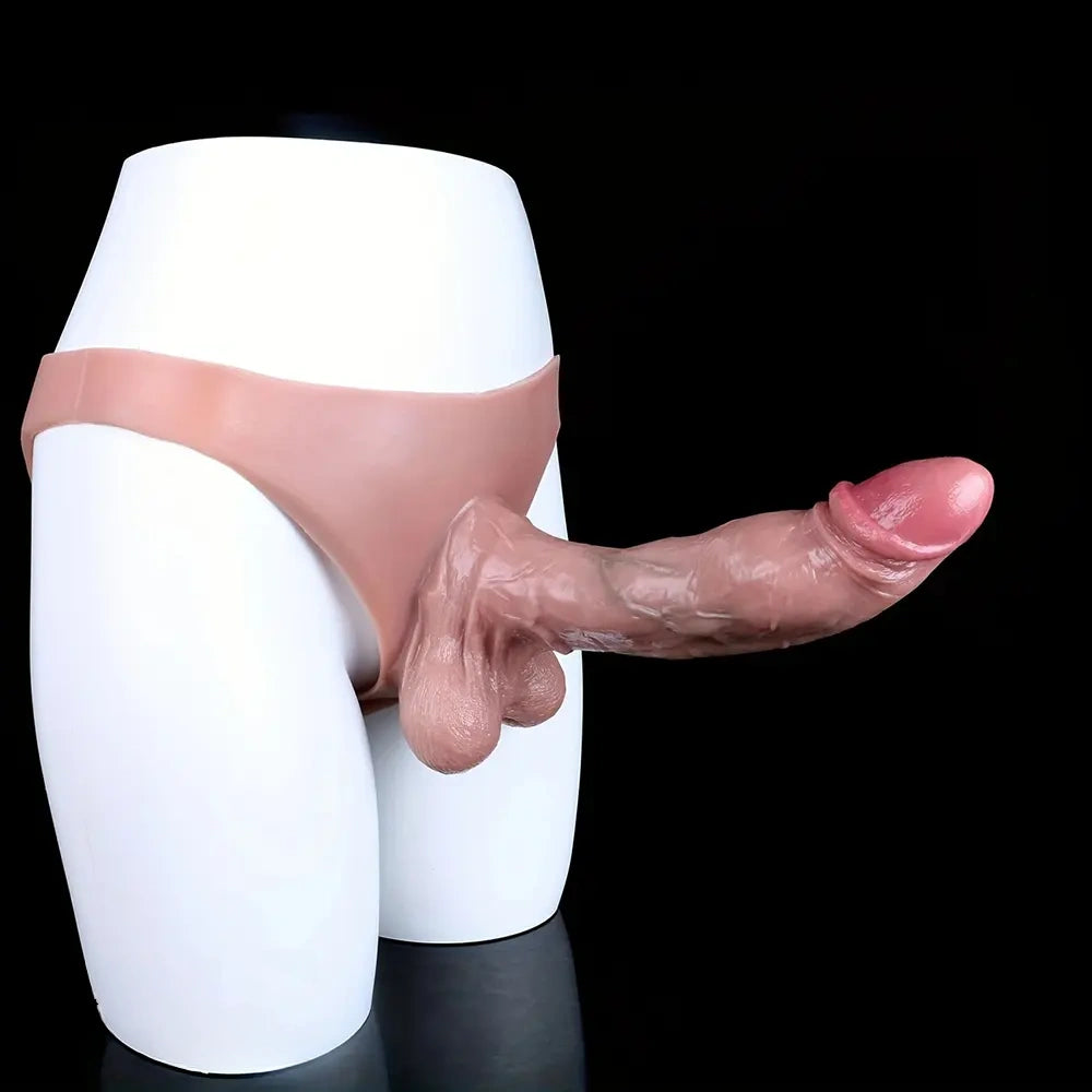 10.43in Luxurious Wearable Silicone Dildo Hollow High Elasticity Tricep Set