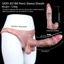 10.43in Luxurious Wearable Silicone Dildo Hollow High Elasticity Tricep Set