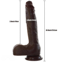 10.43in Oversized Realistic Dildo Soft Thick Penis Huge Phallu Dildo