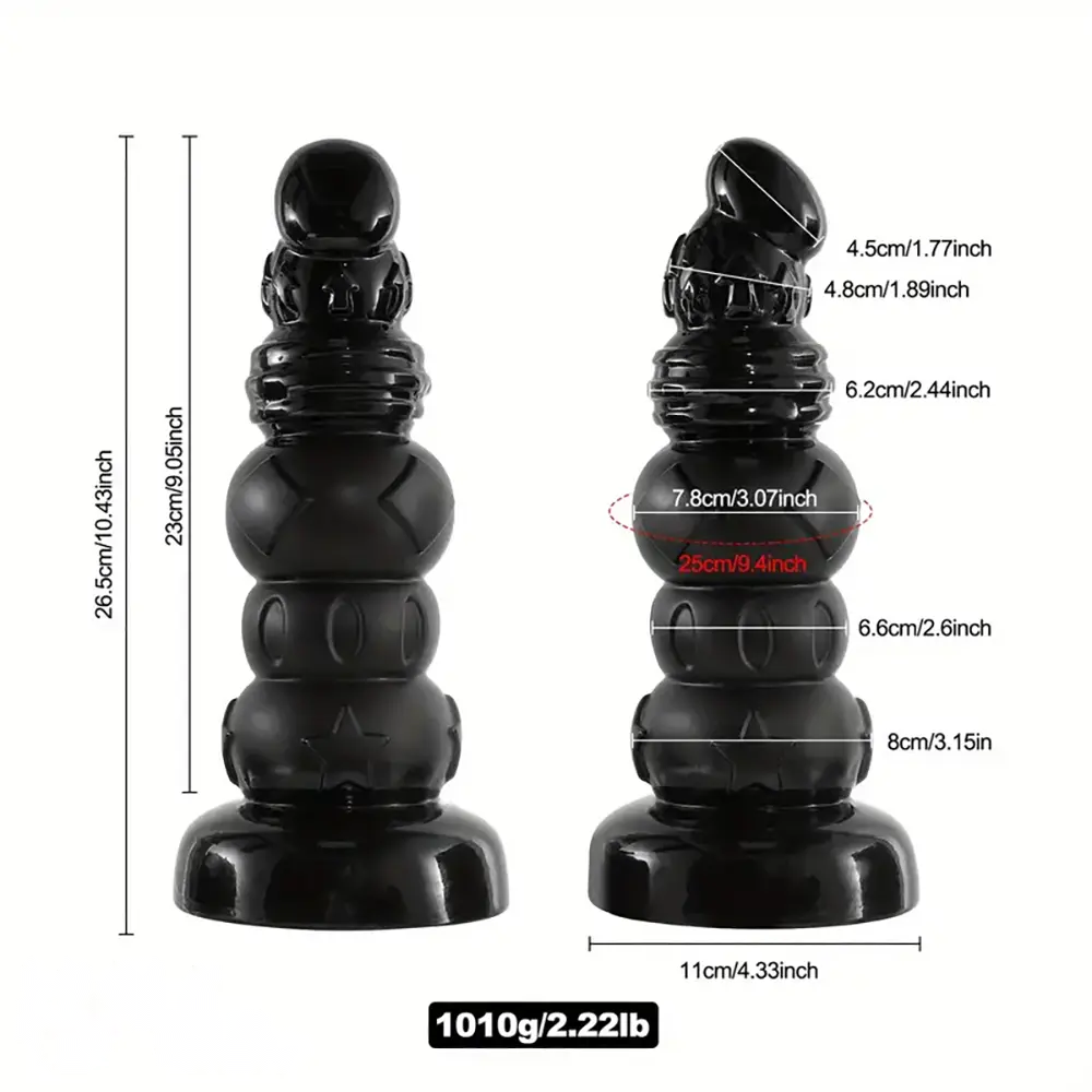 10.43in PVC Anal Dildo With Suction Cup Extra Thick Monster Penis