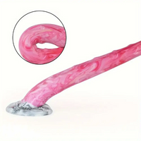 10.43in Realistic Big Horse Monster Dildo Pink Silicone Anal Plug Toy