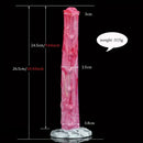 10.43in Realistic Big Horse Monster Dildo Pink Silicone Anal Plug Toy