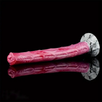10.43in Realistic Big Horse Monster Dildo Pink Silicone Anal Plug Toy