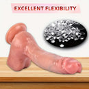 10.43in Soft Big Real Looking Silicone G Spot Skin-Feel Texture Dildo