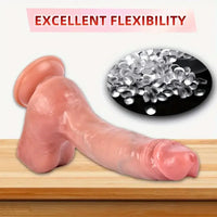 10.43in Soft Big Real Looking Silicone G Spot Skin-Feel Texture Dildo