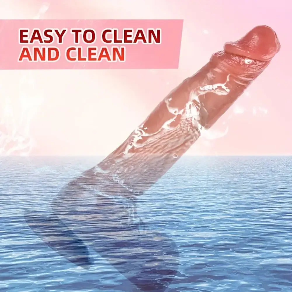 10.43in Soft Big Real Looking Silicone G Spot Skin-Feel Texture Dildo