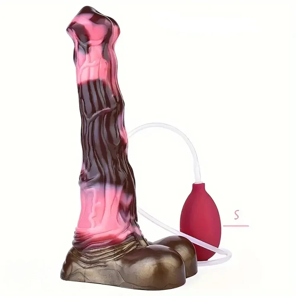 10.43in Soft Silicone Animal Horse Squirting Large Dildo For Vagina G-spot