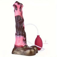 10.43in Soft Silicone Animal Horse Squirting Large Dildo For Vagina G-spot