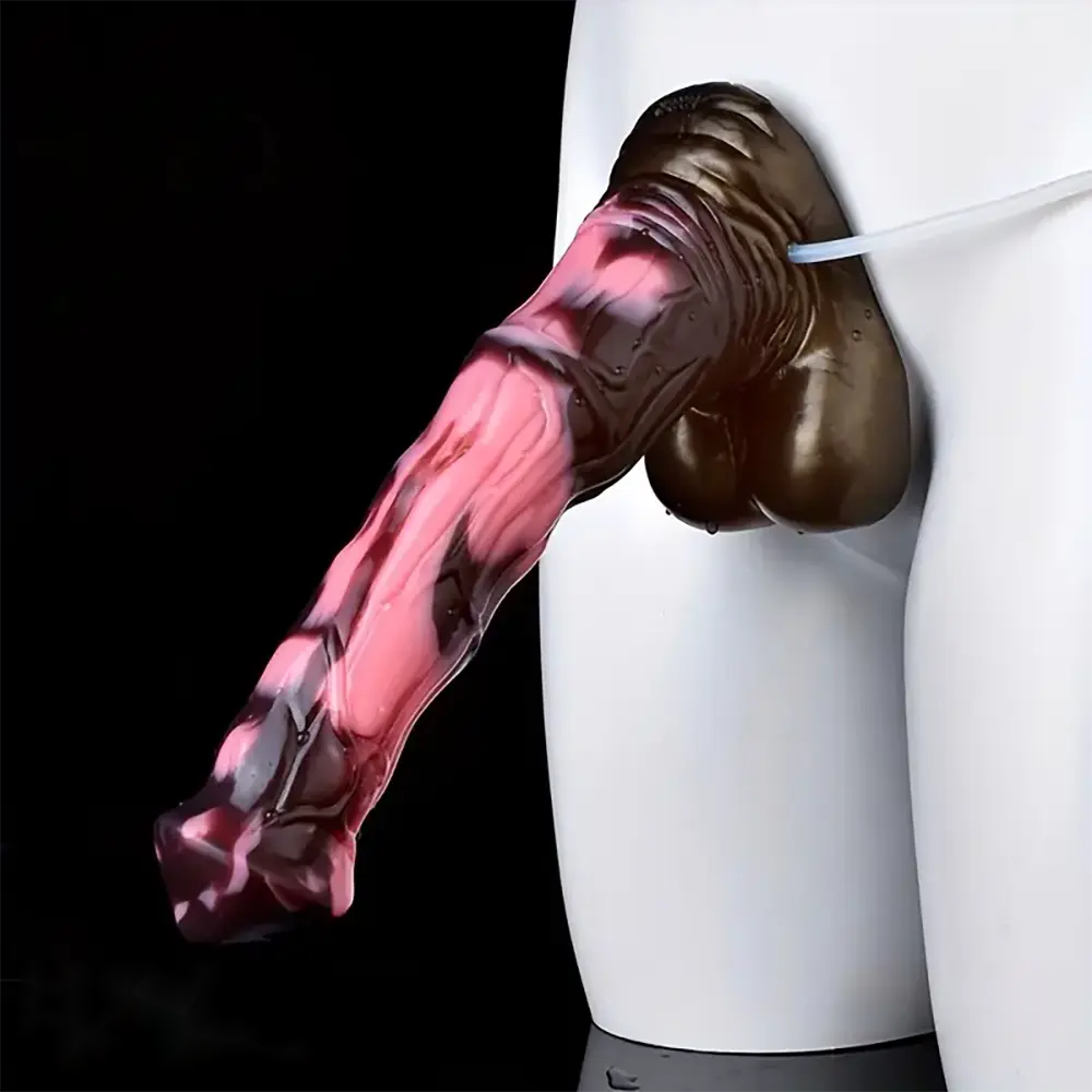 10.43in Soft Silicone Animal Horse Squirting Large Dildo For Vagina G-spot