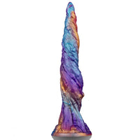10.43in Vivid Veins Fantasy Silicone Soft Monster Dildo Couple Game Toy