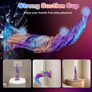 10.43in Vivid Veins Fantasy Silicone Soft Monster Dildo Couple Game Toy