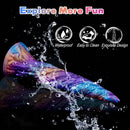 10.43in Vivid Veins Fantasy Silicone Soft Monster Dildo Couple Game Toy