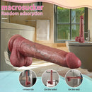 10.4in Dual Layer Silicone Soft Big Dildo Adult Penis Couples Sex Toy