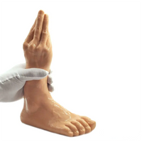 10.4in Fantasy Big Black Hand Fist Feet Dildo For Anal Expansion Sex