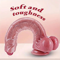 10.4in Realistic Big Uncut Movable Foreskin Silicone Large Dildo With Balls