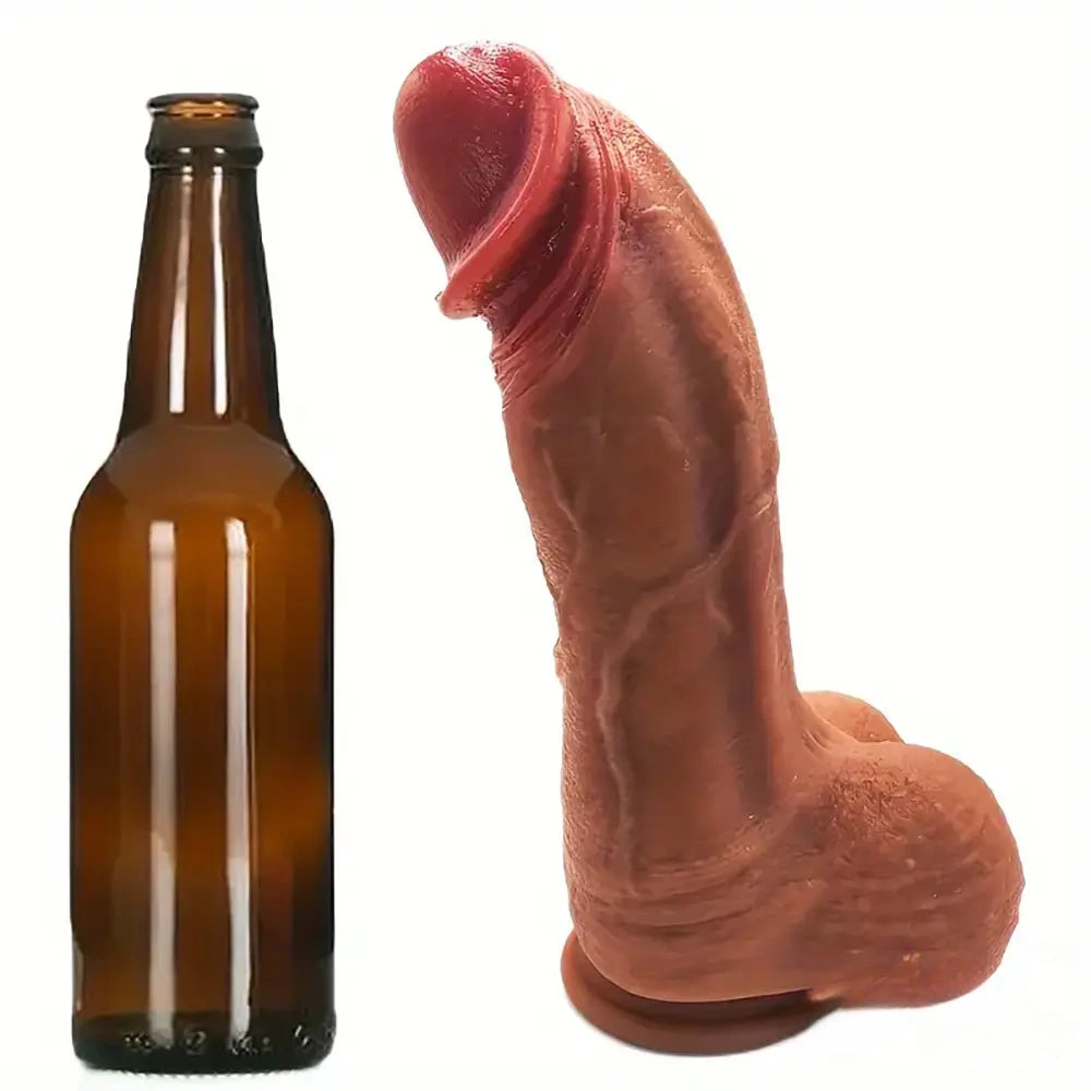 10.4in Realistic Curved Thick Big G-Spot Stimulator Dildo For Orgasm