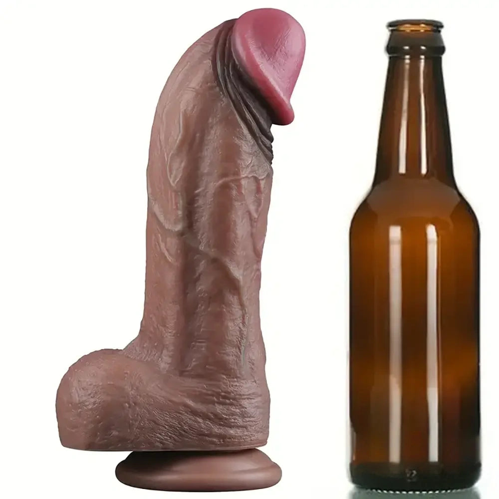10.4in Realistic Curved Thick Big G-Spot Stimulator Dildo For Orgasm