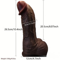 10.4in Realistic Curved Thick Big G-Spot Stimulator Dildo For Orgasm