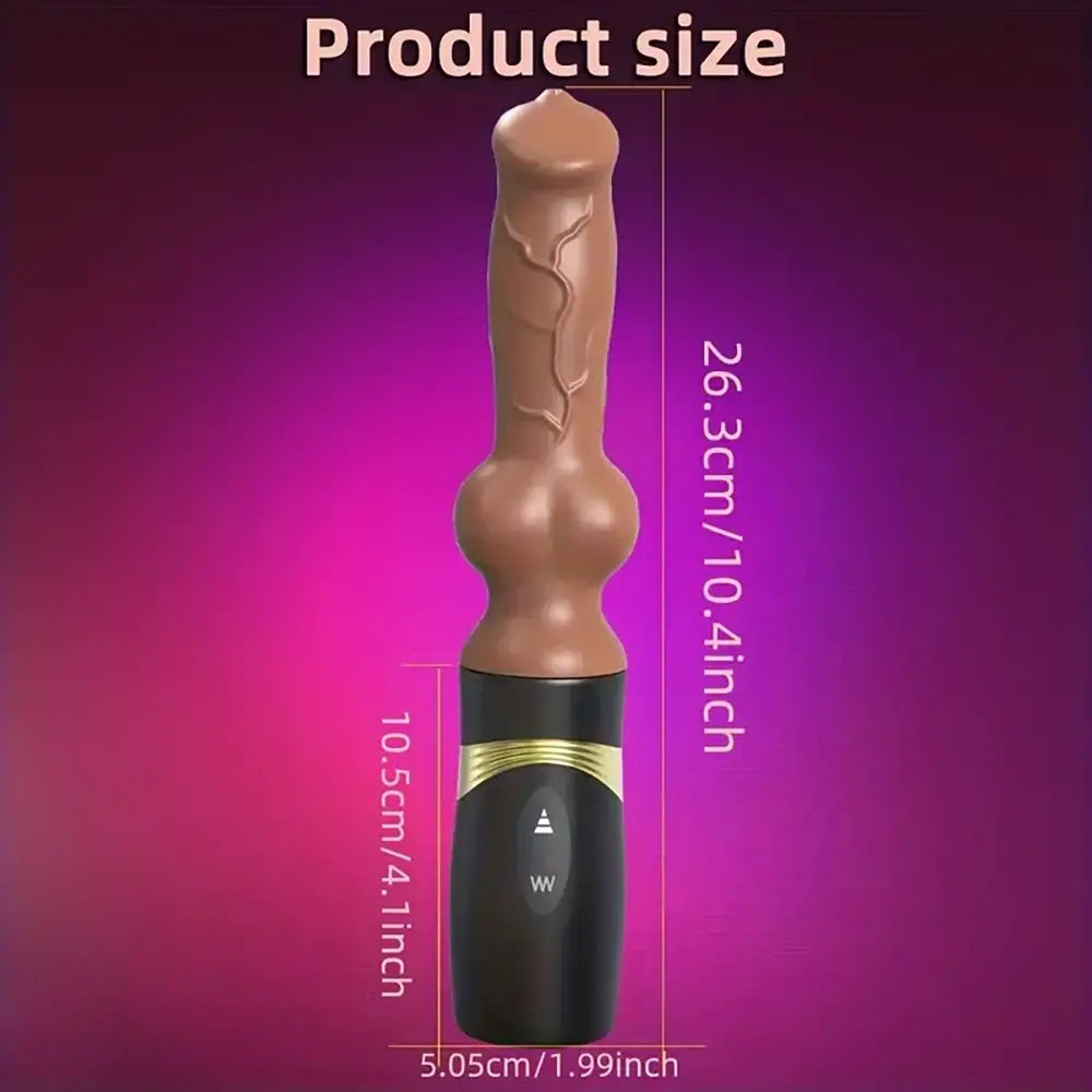 10.4in Realistic Silicone Dildo Thrusting Vibrating Sex Gun Machine