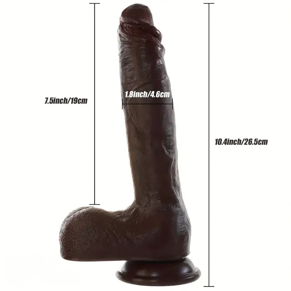 10.4in Silicone Soft Big Real Feeling Dildo Unisex Adult Love Sex Toy