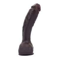10.56in Dual Density Silicone Huge Thick Curved Dildo Manual G-Spot Massager