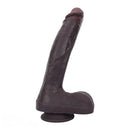 10.56in Dual Density Silicone Huge Thick Curved Dildo Manual G-Spot Massager