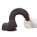 10.56in Dual Density Silicone Huge Thick Curved Dildo Manual G-Spot Massager