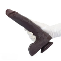 10.56in Dual Density Silicone Huge Thick Curved Dildo Manual G-Spot Massager