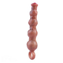 10.5in Big Vibrating Silicone Soft Pulling Beads G Spot Horse Dildo With 3 Motors