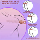10.5in Big Vibrating Silicone Soft Pulling Beads G Spot Horse Dildo With 3 Motors