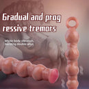 10.5in Big Vibrating Silicone Soft Pulling Beads G Spot Horse Dildo With 3 Motors